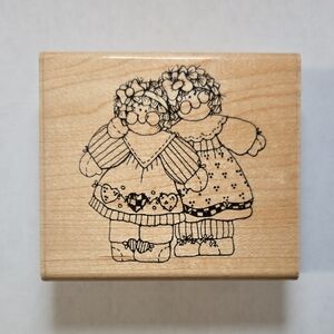 Wooden Craft Stamp Q159 D.O.T.S.